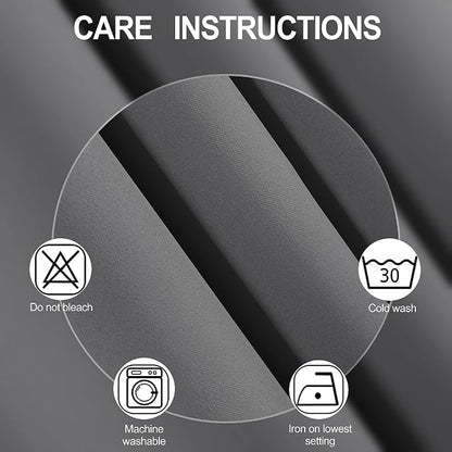 LEMOMO Grey Thermal Blackout Curtains/38 x 54 Inch/Set of 2 Panels Room - Image 4