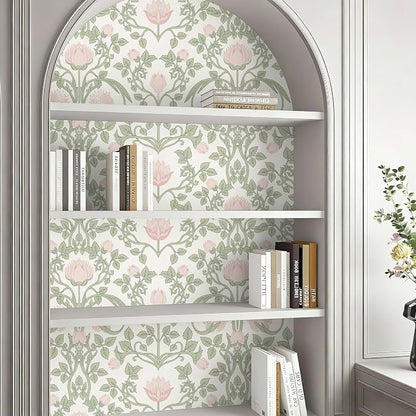 YXTII Floral Wallpaper Peel and Stick 236.2" × 17.3" - Image 6