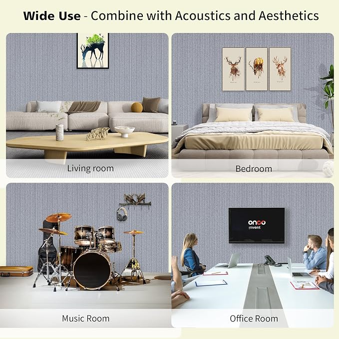 Acoustic Panels, 5 Pack Sound Panels Noise Reducing - Image 5