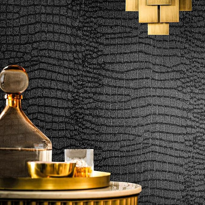 Fititem Black Peel and Stick Wallpaper 472inL 17.3inW Black Contact Paper by Fititem__FitYourHome