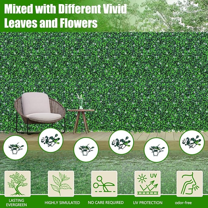 EverNture 60"x120" Grass Wall Panels, Artificial Grass Backdrop, Fake Greenery - Image 3