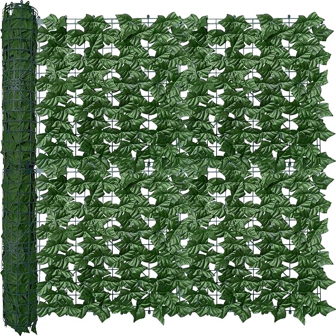 ODTORY Artificial Ivy Privacy Fence Wall Screen: 40X100 in UV-Anti Faux by ODTORYHOME