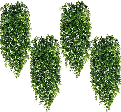 Waipfaru 8Pcs Fake Hanging Plants 2.7ft Fake Plants UV Resistant Fake Vines by Waipfaru
