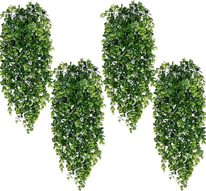Waipfaru 8Pcs Fake Hanging Plants 2.7ft Fake Plants UV Resistant Fake Vines by Waipfaru