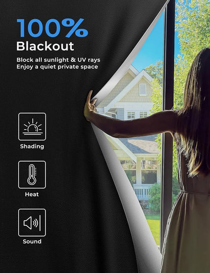 Sumobaby Blackout Curtains for Bedroom Portable 48"x72", No Drill Blackout - Image 2