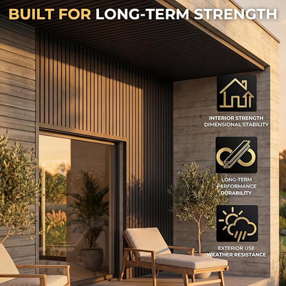From Plain to Beautiful in Hours WPC Exterior Wall Slat Panels Waterproof - Image 6