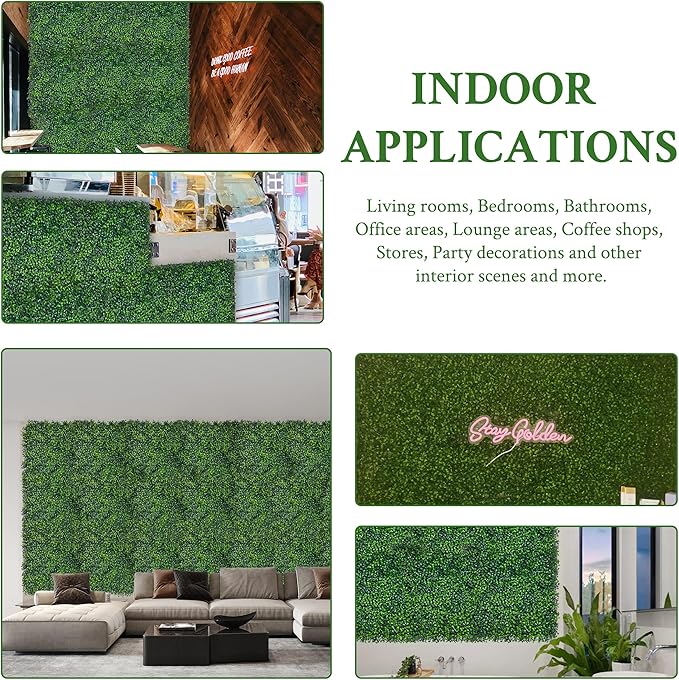 Artificial Ivy Privacy Fence Screen: 72"x 144" 4-Layer Leaf UV-Anti Faux - Image 7