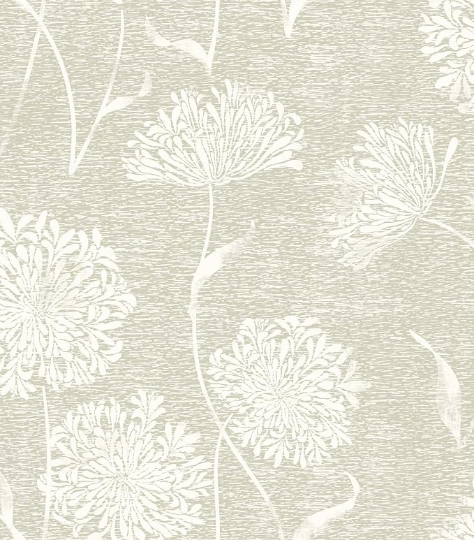 Safiyya Peel and Stick Wallpaper Floral Contact Paper Beige Grasscloth Wall by SAFIYYA