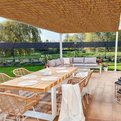 Bamboo Fencing–Handwoven, Bamboo Wall Panel Outdoor Privacy Reed Screening - Image 6