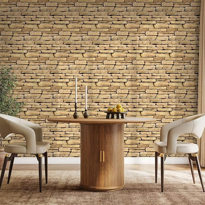 COMSTICKC Peel and Stick Faux Stone Wall Sticker Wall Panels, Not Real Stone - Image 7