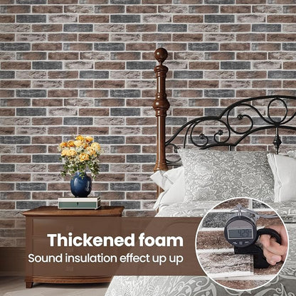 3D Wall Panels Brick Peel and Stick 26.7"x13.4"-10 PCS - Image 6