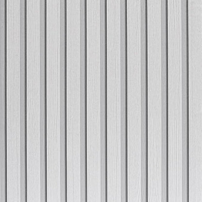 White Wood Slat Wallpaper by LOVADA