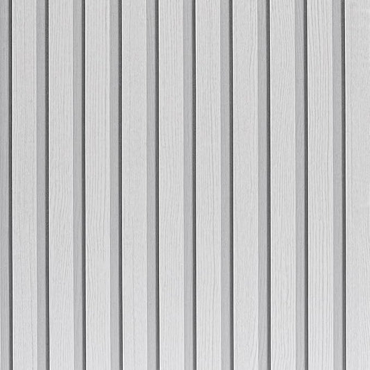 White Wood Slat Wallpaper by LOVADA