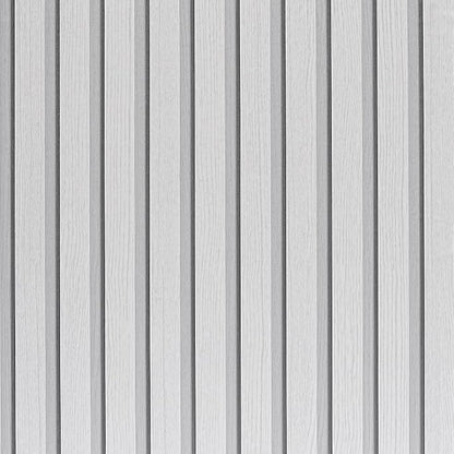 White Wood Slat Wallpaper by LOVADA