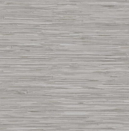 NuWallpaper Grey Grassweave Peel and Stick Wallpaper, Textured Removable by NuWallpaper