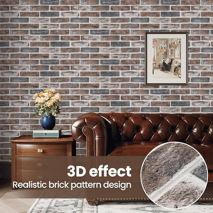 3D Wall Panels Brick Peel and Stick 26.7"x13.4"-10 PCS - Image 7
