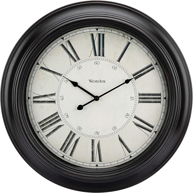 Westclox 32213VBK 24 inch Traditional Wall Clock Battery-Operated Clock by Westclox
