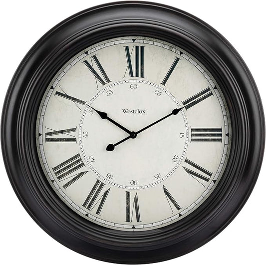 Westclox 32213VBK 24 inch Traditional Wall Clock Battery-Operated Clock by Westclox