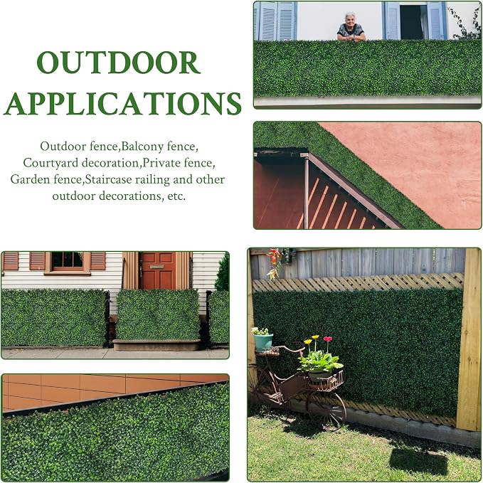 Artificial Ivy Privacy Fence Screen: 60"x 140" 4-Layer Leaf UV-Anti Faux - Image 6