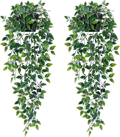 Waipfaru 2Pcs Fake Hanging Plants by Waipfaru
