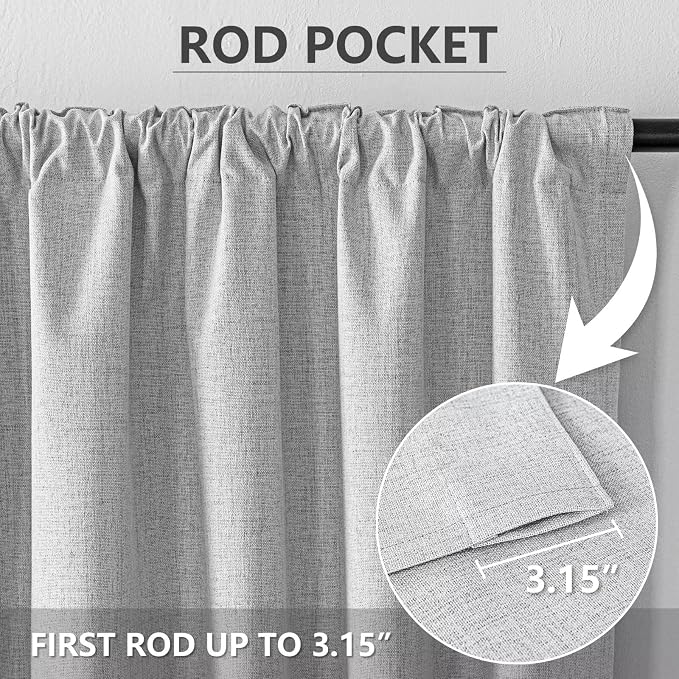 IGEMAEVE 100% Blackout Curtains 72 Inch Length - Image 4