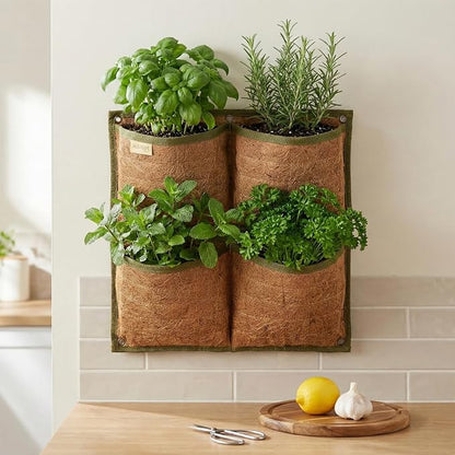 Vertical Garden Planter, 4 Pocket, Vertical Planter, wall planters - Image 5