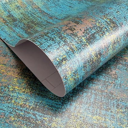 JiffDiff Vintage Metallic Peel and Stick Wallpaper Industrial Metallic Concrete - Image 7
