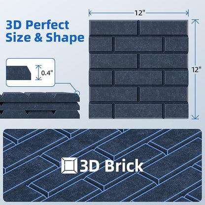 20 Pack Acoustic Panels with Self Adhesive, Soundproof Wall Panel, Brick Sound - Image 6