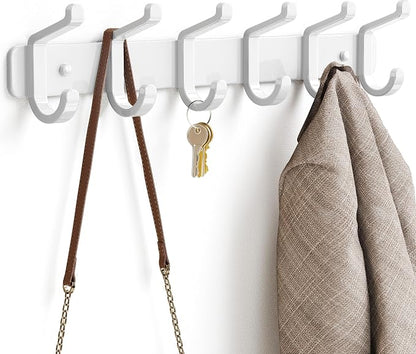 pickpiff Coat Rack Wall Mounted Heavy-Duty: Metal Coat Hanger 6 Hooks - Image 4