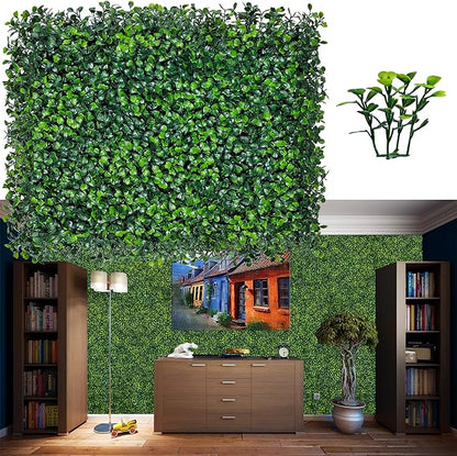 ODTORY Artificial Grass Wall Backdrop Panels, 16 X 12 in 24P UV-Anti Greenery by ODTORYHOME