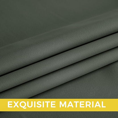 NICETOWN Room Darkening Draperies Curtains Panels, 2 Panels Dark Mallard W52 x - Image 7