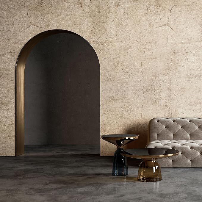 WADILE Beige Concrete Wallpaper 23.6 in * 708 in, Cement Contact Paper 3D Matte - Image 4