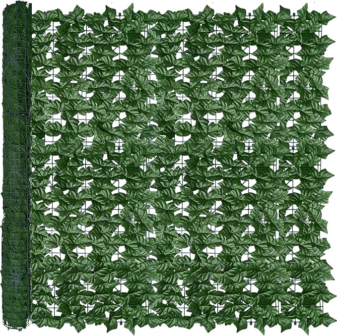 ODTORY Artificial Ivy Privacy Fence Wall Screen, 48x120 in UV-Anti Faux by ODTORYHOME
