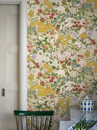 Floral Wallpaper Peel and Stick Boho Wall Paper Removable Waterproof - Image 5
