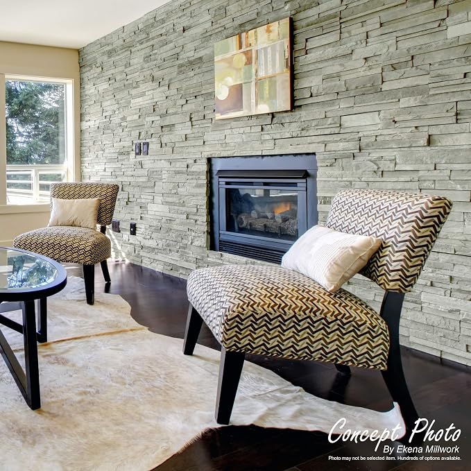 Ekena Millwork 49"W x 25 1/2"H x 1 1/4"D Acadia Ledge Stacked Stone, StoneWall - Image 14