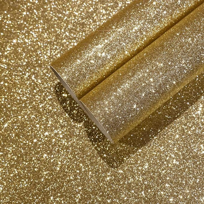 CHIHUT 15.7''x236'' Champagne Gold Glitter Contact Paper Peel and Stick Glitter by CHIHUT