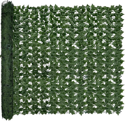 Artificial Ivy Privacy Fence Screen, Garden Greenery Decor by DOPGIB