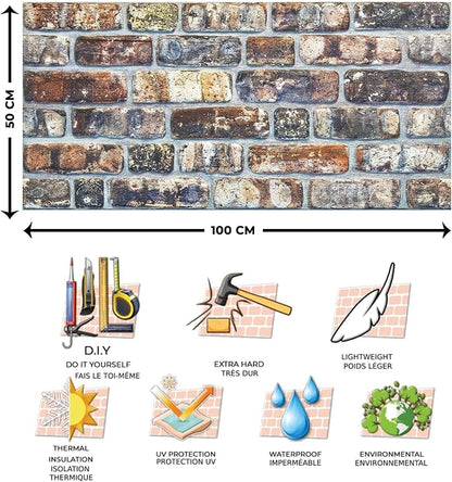 Dundee Deco 3D Wall Panels Faux Brick - Image 4