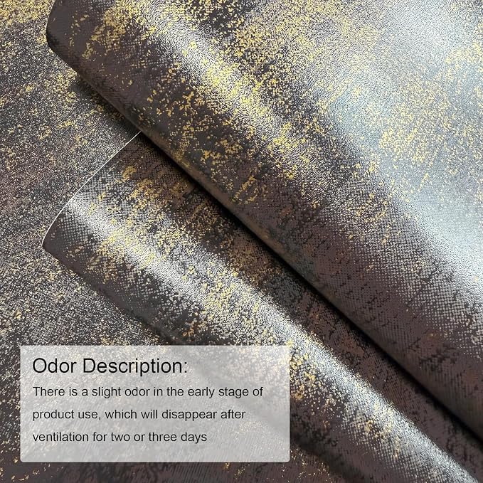 JiffDiff Vintage Metallic Peel and Stick Wallpaper Industrial Metallic Concrete - Image 5
