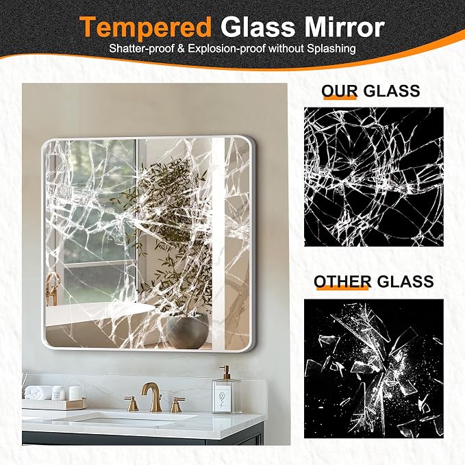 Delma Bathroom Vanity Mirror, High-Definition Bathroom Mirror, Versatile - Image 5