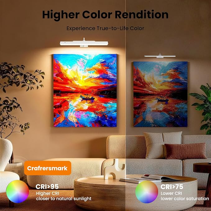 Rechargeable Picture Light for Wall Art White - Image 10