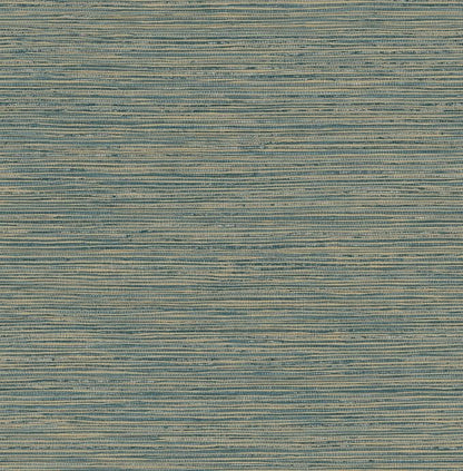 RoomMates Teal Dimensional Grasscloth Peel and Stick Wallpaper, RMK12684PLW by RoomMates