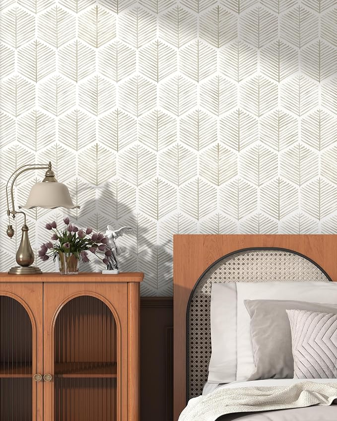 Modern Peel and Stick Wallpaper 17.3''×118'' Self Adhesive Wallpaper Boho - Image 4