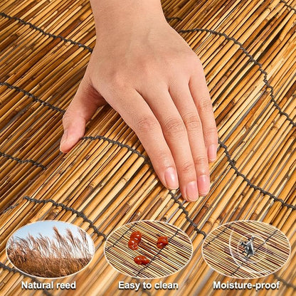 Natural Reed Fencing, Decorative Bamboo Fence Rolls Handwoven Friendly Sun Shade - Image 3