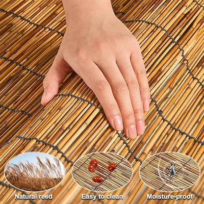 Natural Reed Fencing, Decorative Bamboo Fence Rolls Handwoven Friendly Sun Shade - Image 8
