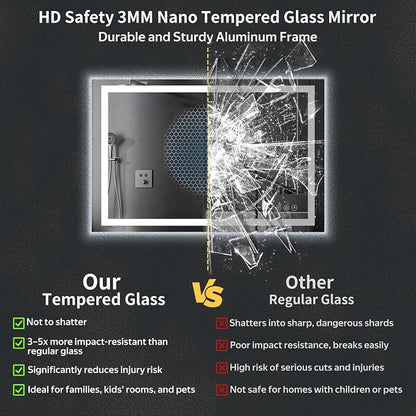 55"x30" LED Bathroom Mirror - Image 5