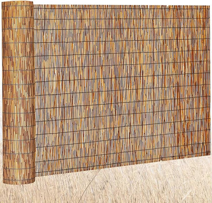 Barydat 1 Pcs 5 x 16.4 ft Reed Fence Roll, 85% Shade Bamboo Privacy Screen by home