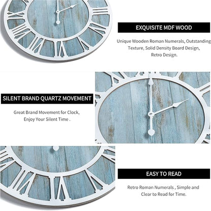1st owned Wall Clocks for Living Room Decor, Round Silent Non Ticking, Modern - Image 6