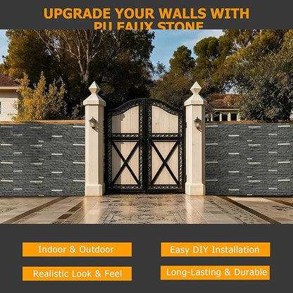 ROOMTEC 1-Pack Faux Stone Wall Covering Panels - Image 8