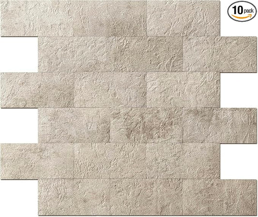 Art3d 10-Pack Peel and Stick Wall Tile by Art3d